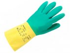 Rękawice ochronne, neoprenowe, rozmiar 10, zielono-żółte, AlphaTec 87-900
